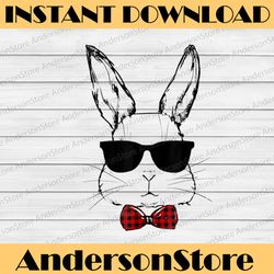 cute bunny face sunglasses easter day easter day png, happy easter day sublimation design
