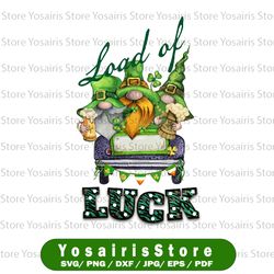 lucky gnomes, loads of luck png, st. patrick's day sublimation designs, digital download, sublimation graphics, st.