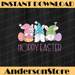 hoppy easter funny gnome bunny spring eggs easter easter day png, happy easter day sublimation design