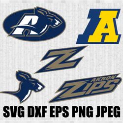 Akron zips SVG PNG JPEG  DXF Digital Cut Vector Files for Silhouette Studio Cricut Design