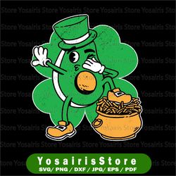Avocado St Patrick's Day Png, Sublimation, St Avocado Gold PNG, Funny Avocado, happy St Patrick's Day