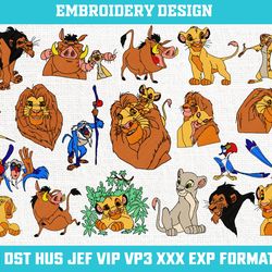 Lion King embroidery design, Lion King embroidery, Simba embroidery design , Simba  embroidery , Hakuna Matata  4x4 size