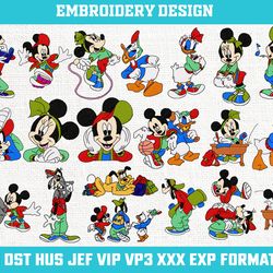 Mickey mouse embroidery designs Machine Embroidery Design, Disney Embroidery, princess Embroidery Design File 4x4 size