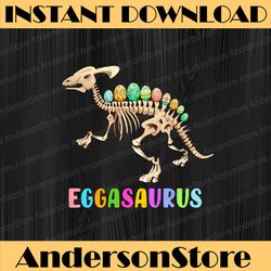 easter dino egg hunt dinosaur skeleton eggasaurus easter day png, happy easter day sublimation design