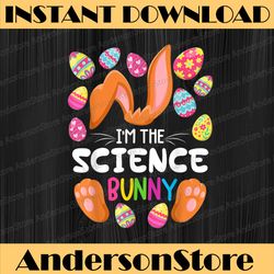 science bunny i family matching easter party easter day png, happy easter day sublimation design