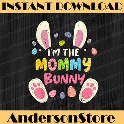 mommy easter matching family party bunny face costume easter day png, happy easter day sublimation design