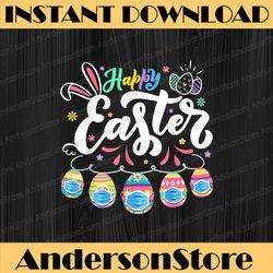 happy easter day colorful egg face mask hunting cute easter day png, happy easter day sublimation design