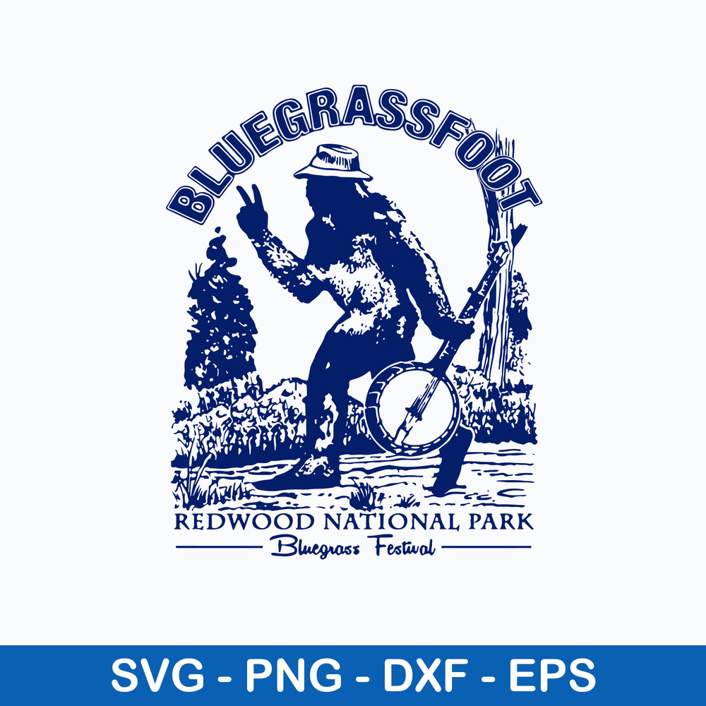Bluegrassfoot Bluegrass Banjo Folk Svg, Bluegrass Svg, Png Dxf Eps File.jpeg