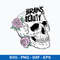 Brains and Beauty Svg, Flower Skull Svg, Png Dxf Eps File.jpeg