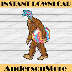bigfoot ester egg funny easter day love sasquatch easter day png, happy easter day sublimation design