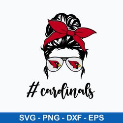 cardinals red solid bow messy bun svg, mom life svg, messy bun svg, png dxf eps file