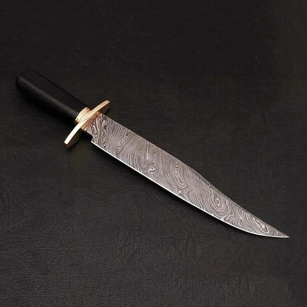 Horn Raz CUSTOM HANDMADE DAMASCUS BOWIE KNIFE BUFFALO HORN HANDLE RAZ | Inspire ...