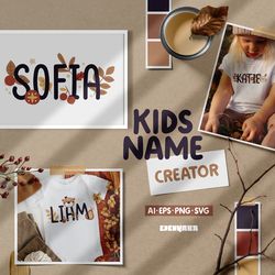 Kids Name Creator. Clipart and Letters, Name png, Name clipart, Kids name