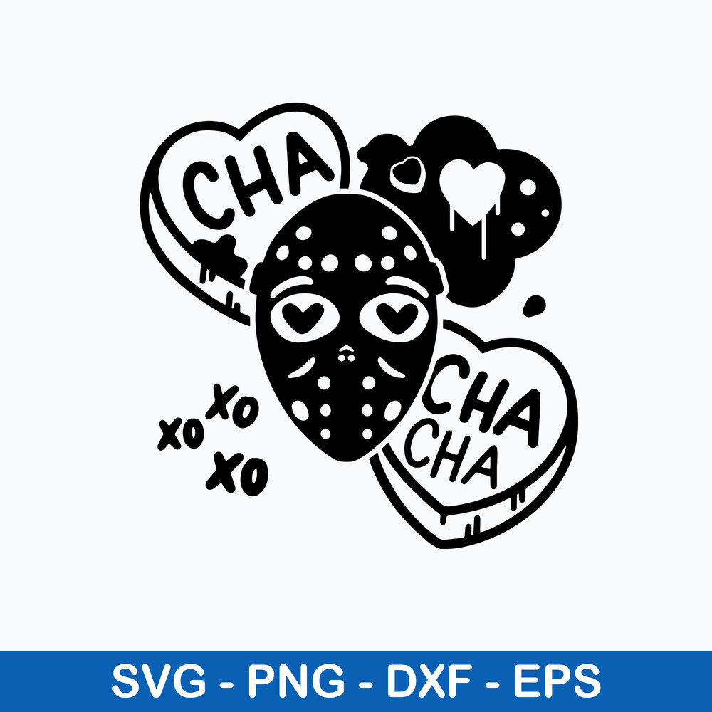 Cha Cha Svg, Candy Hearts Svg, Valentine Svg, Png Dxf Eps File.jpeg