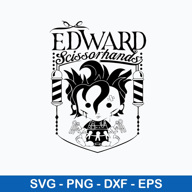 Chibi Edward Scissorhand Svg, Scissorhand Svg, Png Dxf Eps File.jpeg