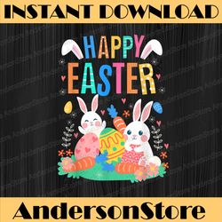 happy easter day cute bunny with eggs easter easter day png, happy easter day sublimation design