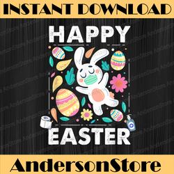 Happy Easter Day Cute Bunny Mask Png, Happy Easter Day Sublimation Design