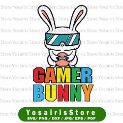 gamer bunny svg, cute easter video game svg, gaming boys kids svg, video game controller svg