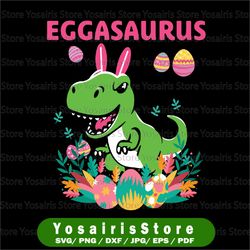 happy easter eggasaurus dino png, happy dinosaur easter png, funny easter day png, t-rex png, spring holiday png