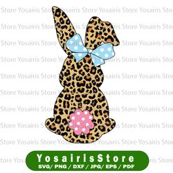 Happy Easter Cute Leopard Bunny Png, Easter Bunny PNG Image, Leopard Bunny Design, Sublimation Designs Downloads,