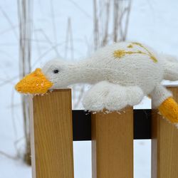 Knitted Baby Duck - Knitted Toy, Knitted Animal, Little Duck pattern for knitting