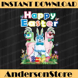 happy easter bunny llama easter egg easter day png, happy easter day sublimation design