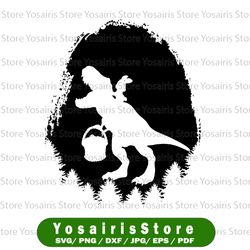silhouettes easter bunny riding dinosaur svg, eastrawr bunny egg svg, easter dinosaur svg, t-rex bunny svg