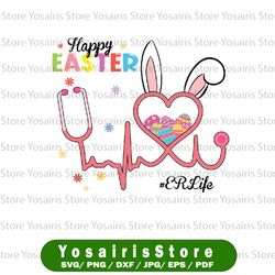 funny er nurse svg, bunny stethoscope svg, happy easter eggs svg, nurse bunny svg for easter nurse stethoscope svg