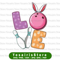bowling ball & pins bunny ears svg, egg hunting easter bowling svg bowling ball svg png