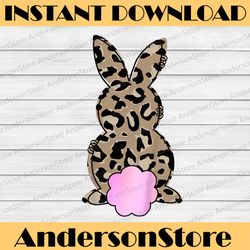baby little girls cute easter bunny leopard print easter day png, happy easter day sublimation design
