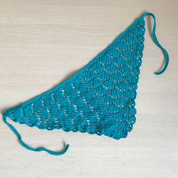 Cottage core crochet womens kerchief
