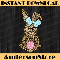 Happy Easter Cute Leopard Bunny Rabbit Funny Easter Day Png, Happy Easter Day Sublimation Design
