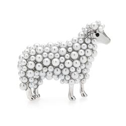 Sheep brooch, Animal statement jewelry, Gift for woman