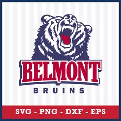 Belmont Bruins Svg, Belmont Bruins Logo Svg, NCAA Svg, Sport Svg, Png Dxf Eps