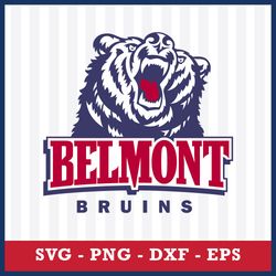 belmont bruins svg, belmont bruins logo svg, ncaa svg, sport svg, png dxf eps