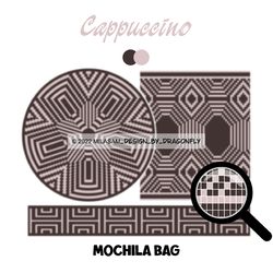 CROCHET PATTERNS / Wayuu mochila bag / Tapestry Crochet bag / Cappuccino 762