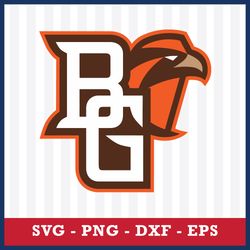 bowling green falcons svg, bowling green falcons logo svg, ncaa svg, sport svg, png dxf eps