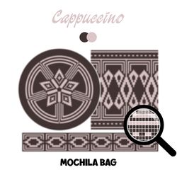 CROCHET PATTERNS / Wayuu mochila bag / Tapestry Crochet bag / Cappuccino 763