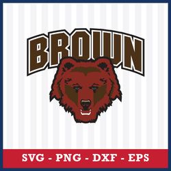 brown bears svg, brown bears logo svg, ncaa svg, sport svg, png dxf eps