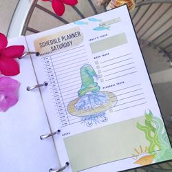 daily planner 2023-2024 with gnome holiday printable monthly calendar 2023-2024 digital planner week planner