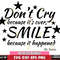 DR1612267-Don't Cry because it's over, Smile bacause it happend Dr Seuss Svg Dxf Eps Png file.jpg