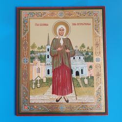 Saint Blessed Xenia of Saint Petersburg icon | Orthodox gift | free shipping from the Orthodox store