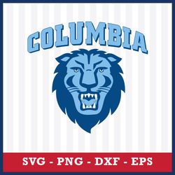 columbia lions svg, columbia lions logo svg, ncaa svg, sport svg, png dxf eps file