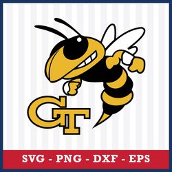 georgia tech yellow jackets svg, georgia tech yellow jackets logo svg, ncaa svg, sport svg, png dxf eps file