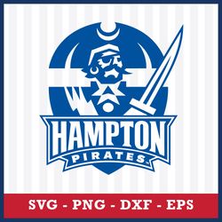 hampton pirates and lady pirates svg, hampton pirates and lady pirates logo svg, ncaa svg, sport svg, png dxf eps file