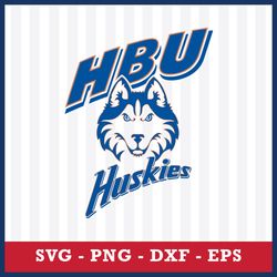 houston baptist huskies svg, houston baptist huskies logo svg, ncaa svg, sport svg, png dxf eps file