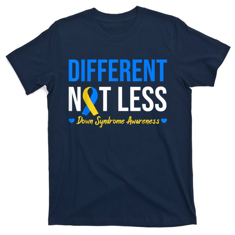 Different Not Less World Down Syndrome Awareness Day Ribbon.jpg