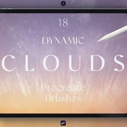 dynamic clouds procreate brushes