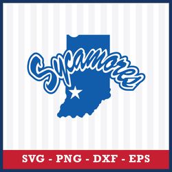 indiana state sycamores svg, indiana state sycamores logo svg, ncaa svg, sport svg, png dxf eps file