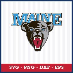 maine black bears svg, maine black bears logo  svg, ncaa svg, sport svg, png dxf eps file